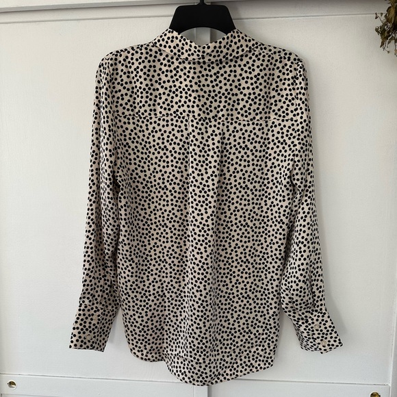 Black & Cream Polka Dot Blouse - Picture 4 of 5